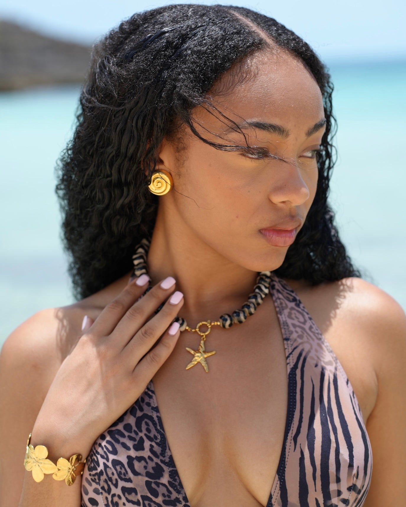 Tebetan Agate Charm Necklace