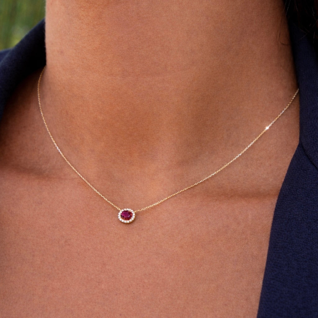 Radient Ruby Necklace