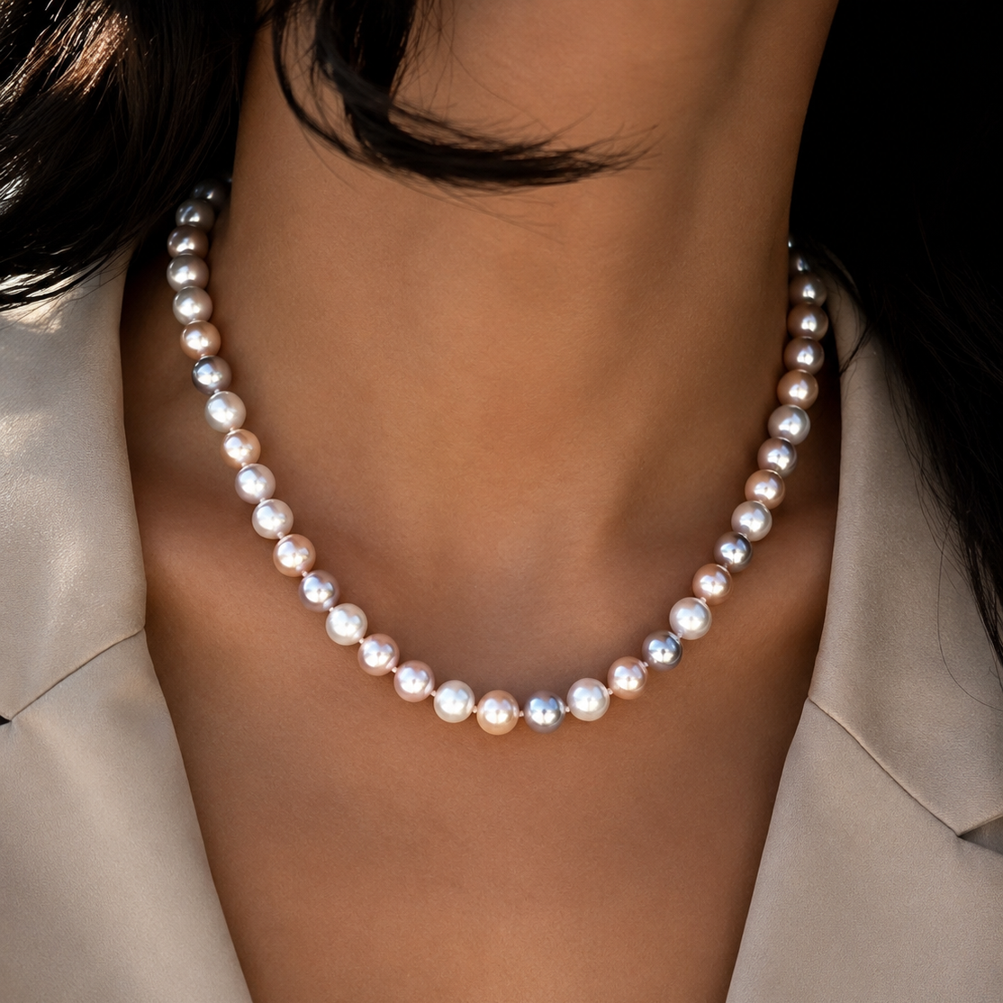 Pastel Pearl Necklace