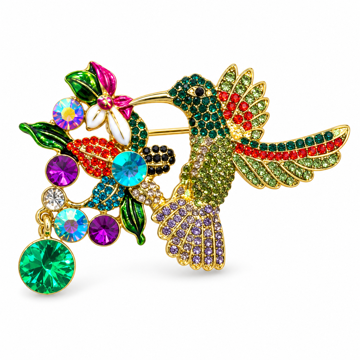 Hummingbird Brooch