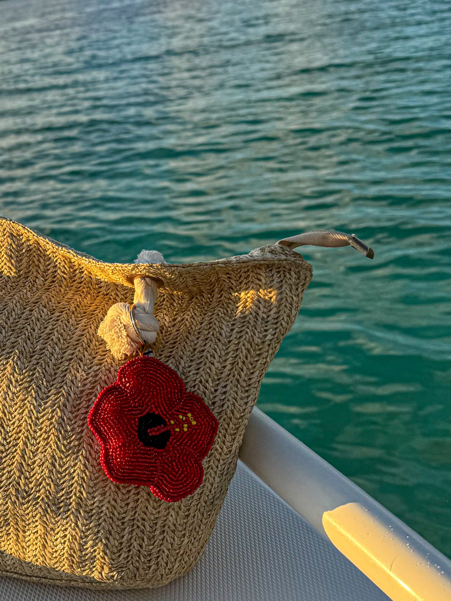 Hibiscus Keychain