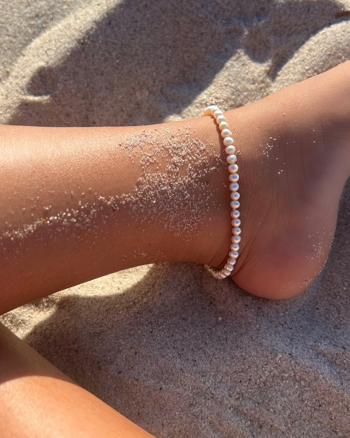 Minimalist Pearl Anklet