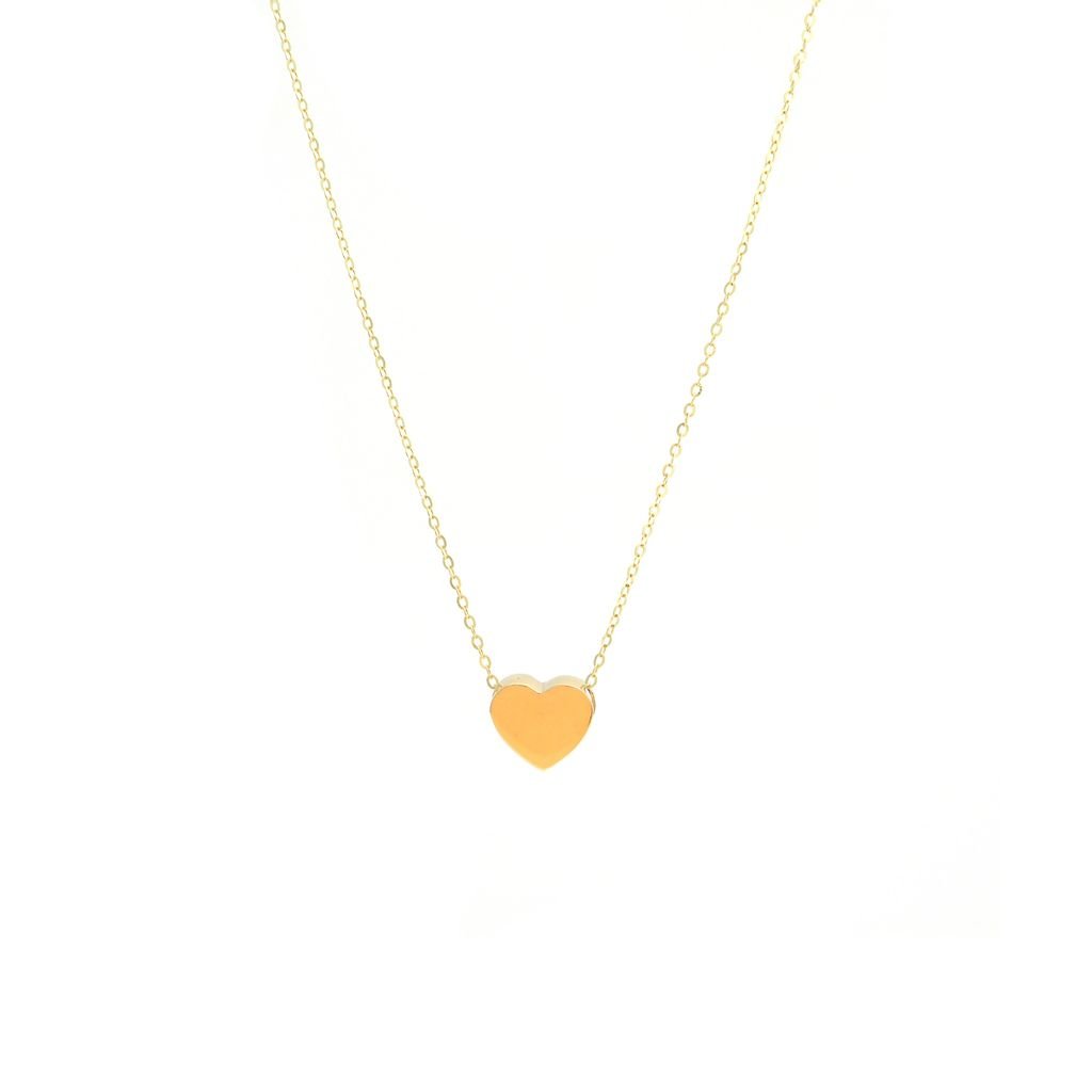 14k Gold Heart Necklace