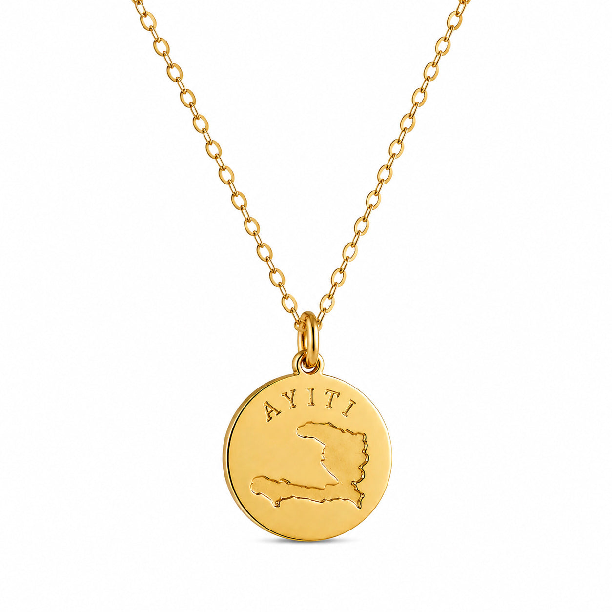 Ayiti Coin Necklace - Gold