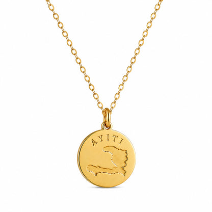 Ayiti Coin Necklace - Gold