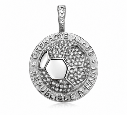 14k Solid Gold - Nazon X Identity Boutik - Grenadye Alaso 2026 World Cup Haiti Coin