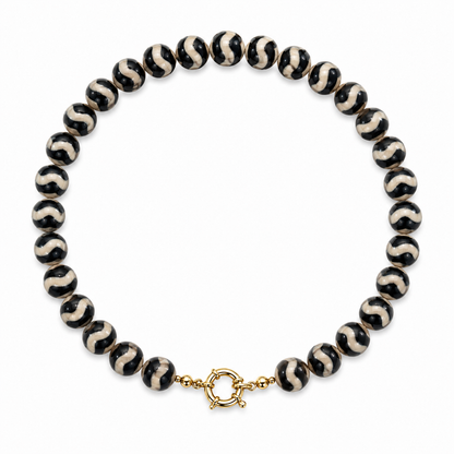 Tebetan Agate Charm Necklace