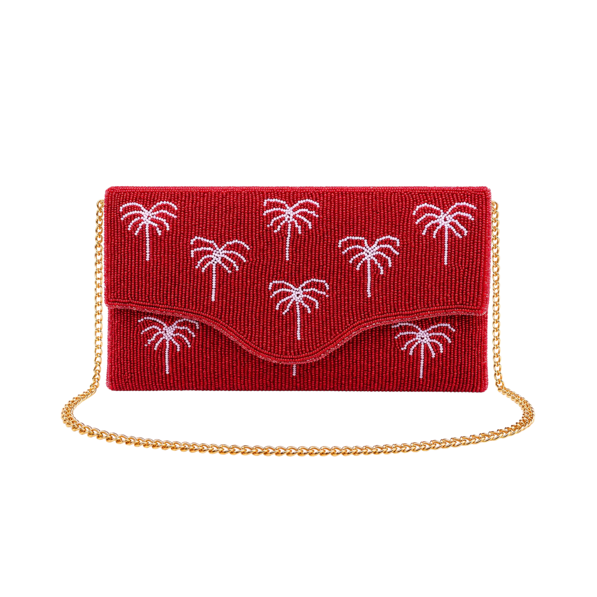 Sunset Palm Clutch