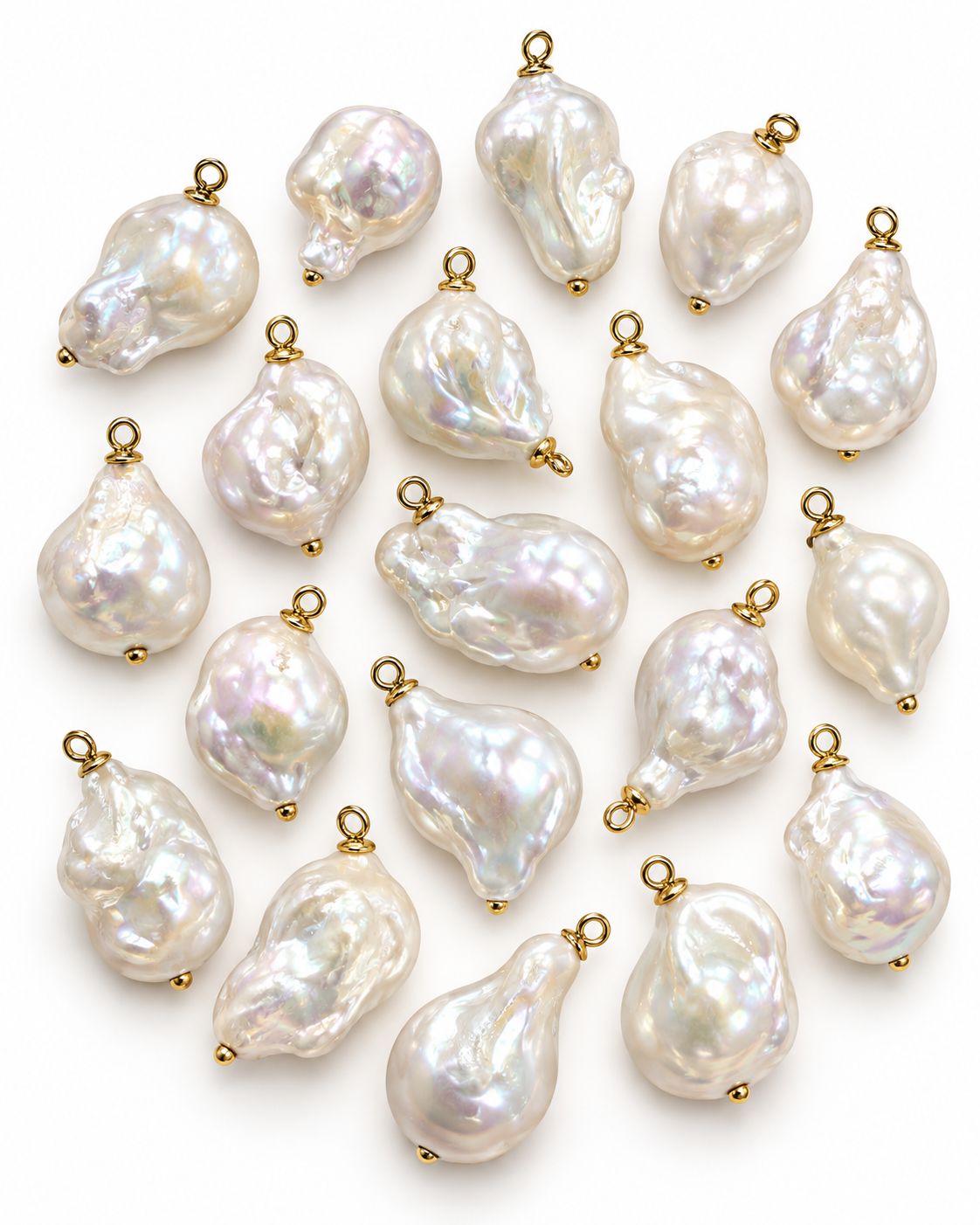 Grade AA+ Baroque Pearl Charm