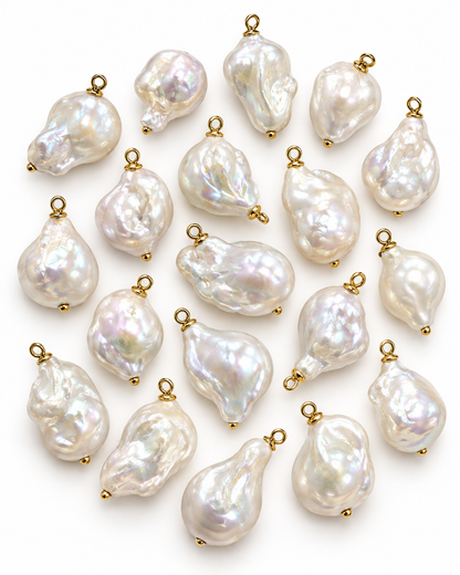 Grade AA+ Baroque Pearl Charm