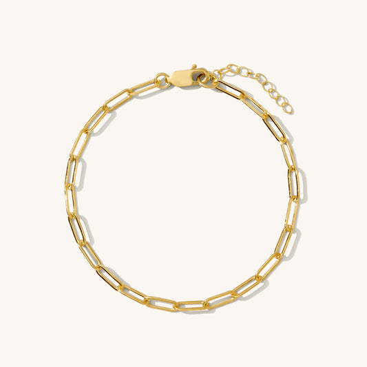 Custom Charm Paperclip Bracelet