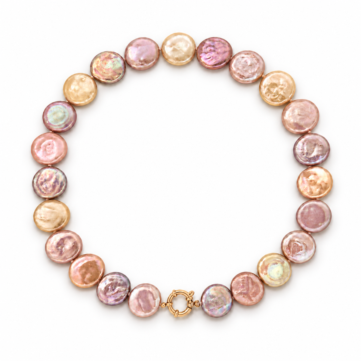 Sirène Pearl Coin Necklace