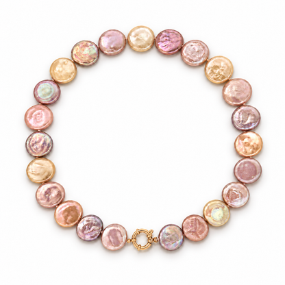Sirène Pearl Coin Necklace