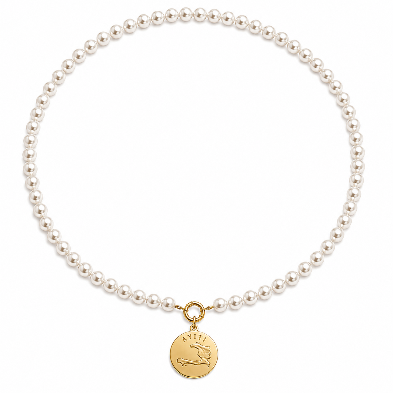 Ayiti Pearl Coin Choker