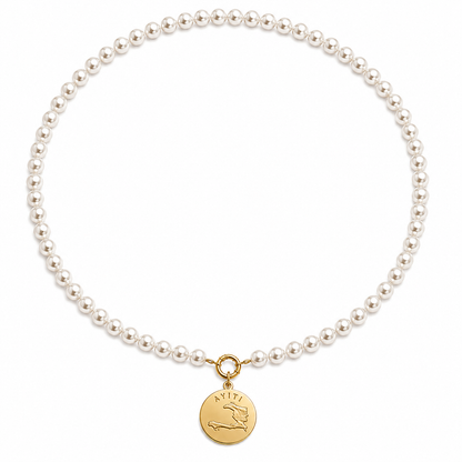 Ayiti Pearl Coin Choker