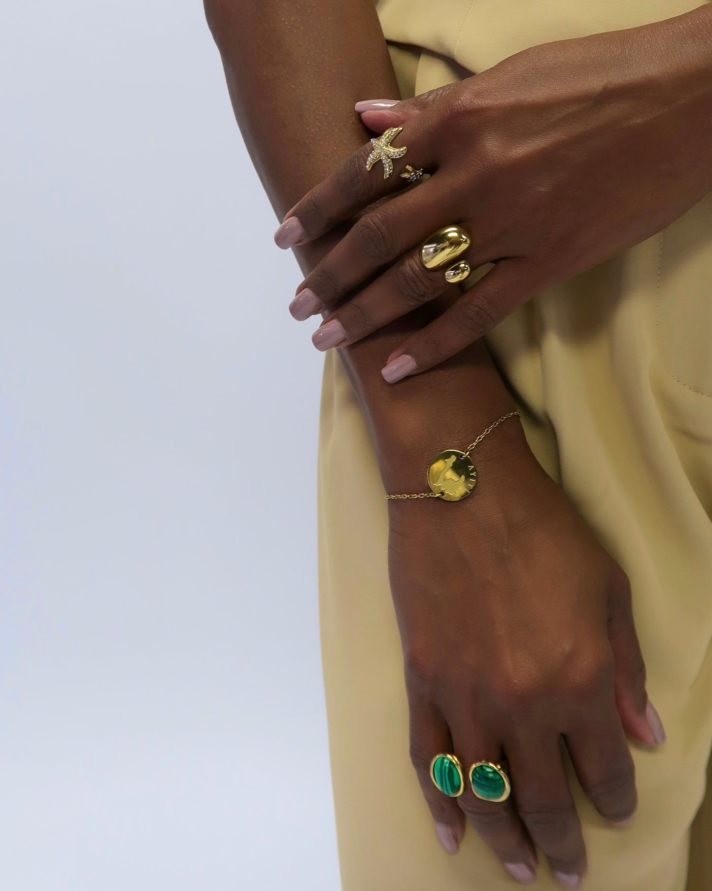 Ayiti Coin Bracelet - Gold
