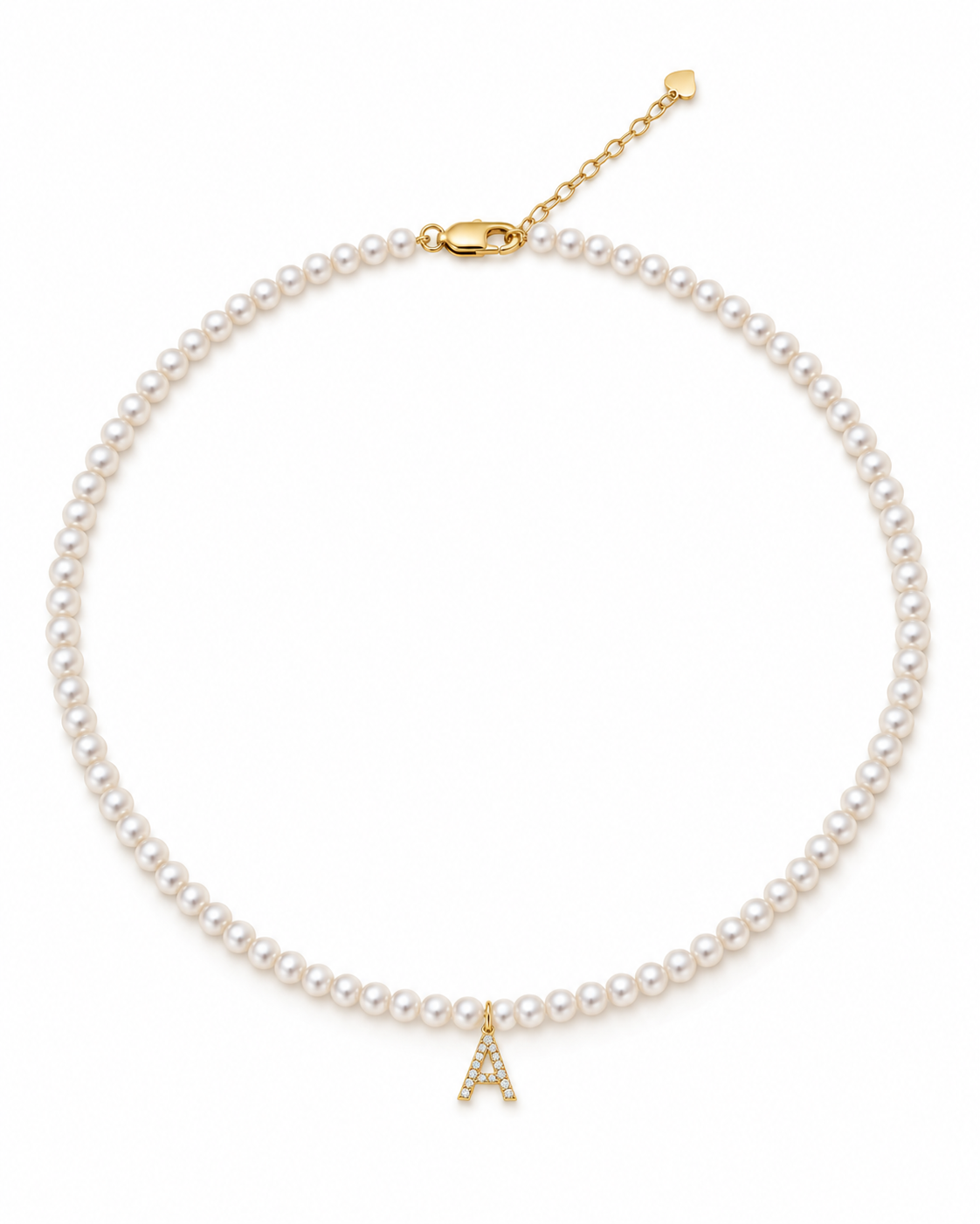 Initial Pearl Necklace