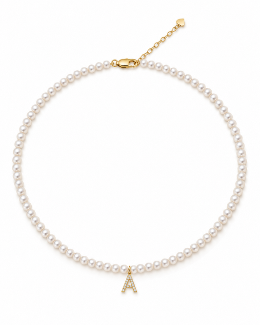 Initial Pearl Necklace