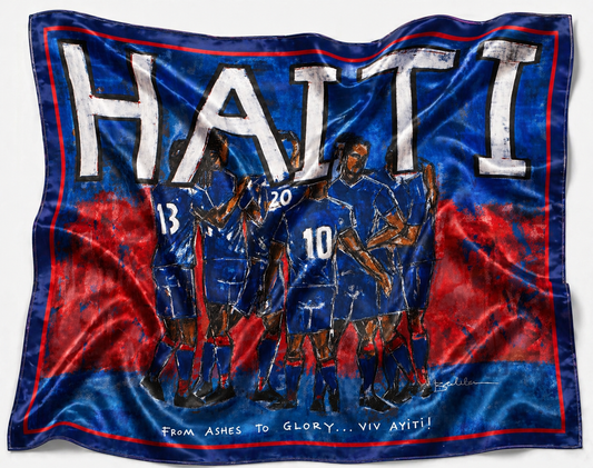 From Ashes to Glory — Haiti 2026 World Cup Flag - Original painting by Bacheler