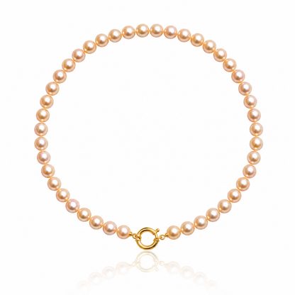 Sunrise Pearl Charm Necklace