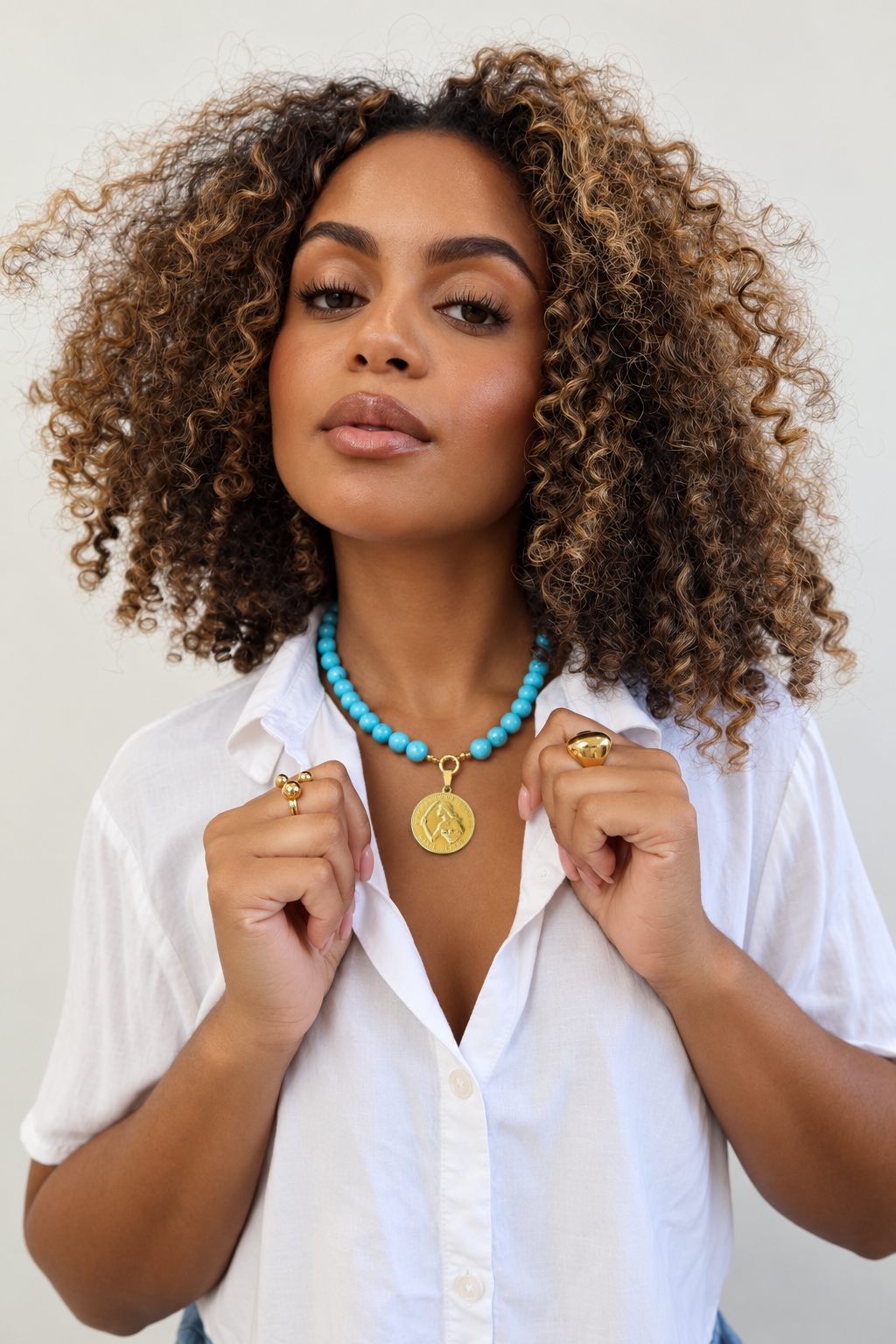 Turquoise Charm Necklace