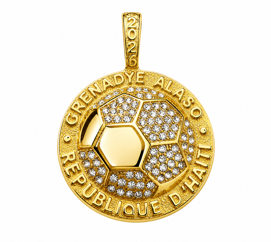 PREORDER - Nazon X Identity Boutik - Grenadye Alaso 2026 World Cup Haiti Coin - G