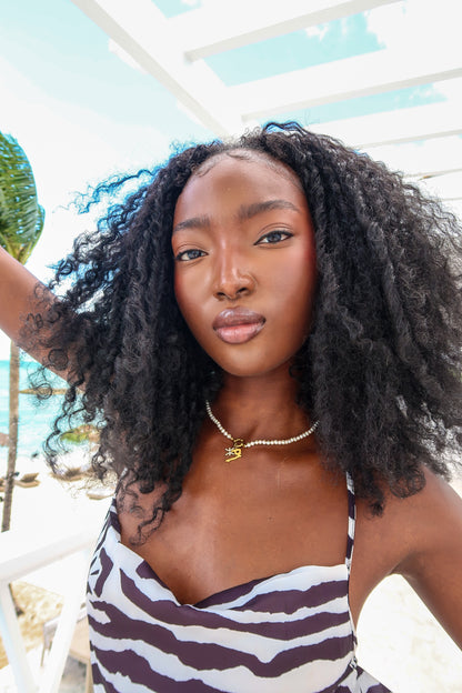 Minimalist Pearl Charm Necklace