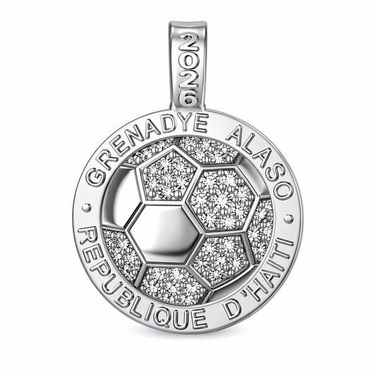 PREORDER - Nazon X Identity Boutik - Grenadye Alaso 2026 World Cup Haiti Coin - S