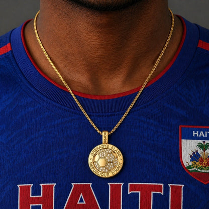 PREORDER - Grenadye Alaso 2026 World Cup Haiti Coin Necklace - G