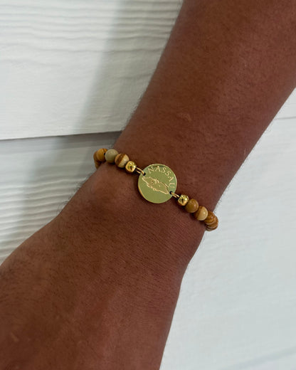 Nassau Wood-Stone Bracelet