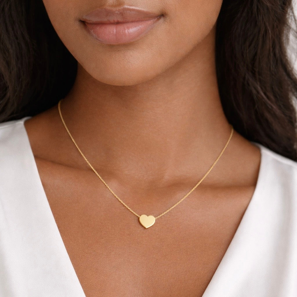 14k Gold Heart Necklace