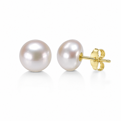 Classic Grade AAA White Pearl stud