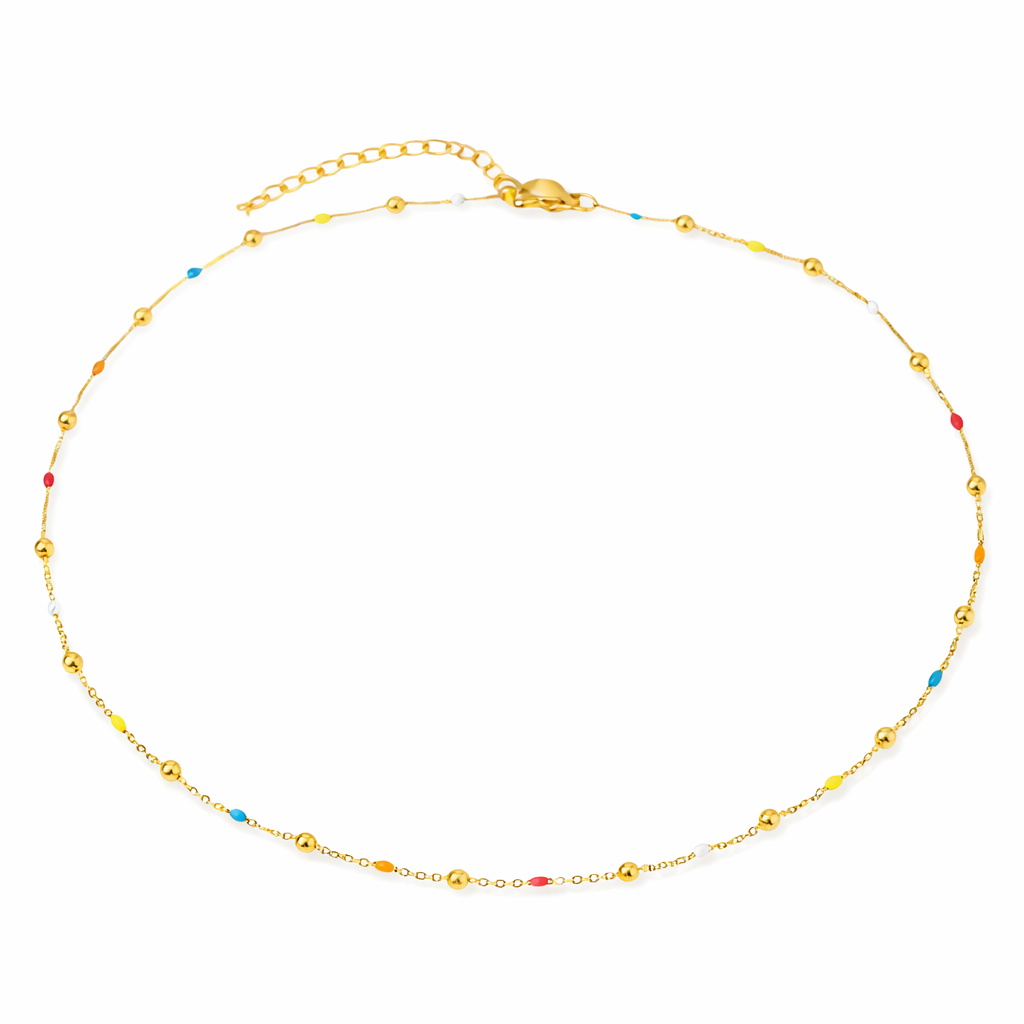 Enamel Charm Necklace