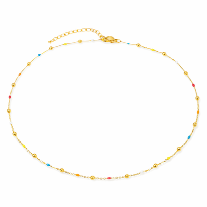 Enamel Charm Necklace