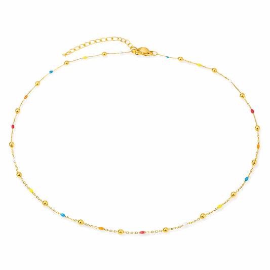 Enamel Charm Necklace