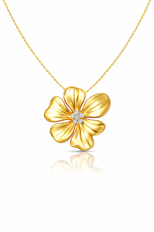 Floating Hibiscus Necklace