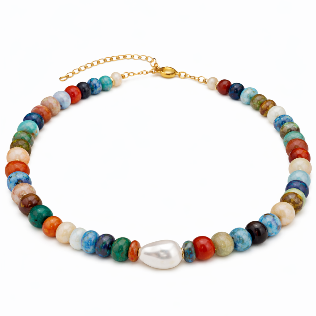 Baroque Stone Necklace