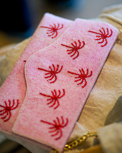 Blush Palm Clutch
