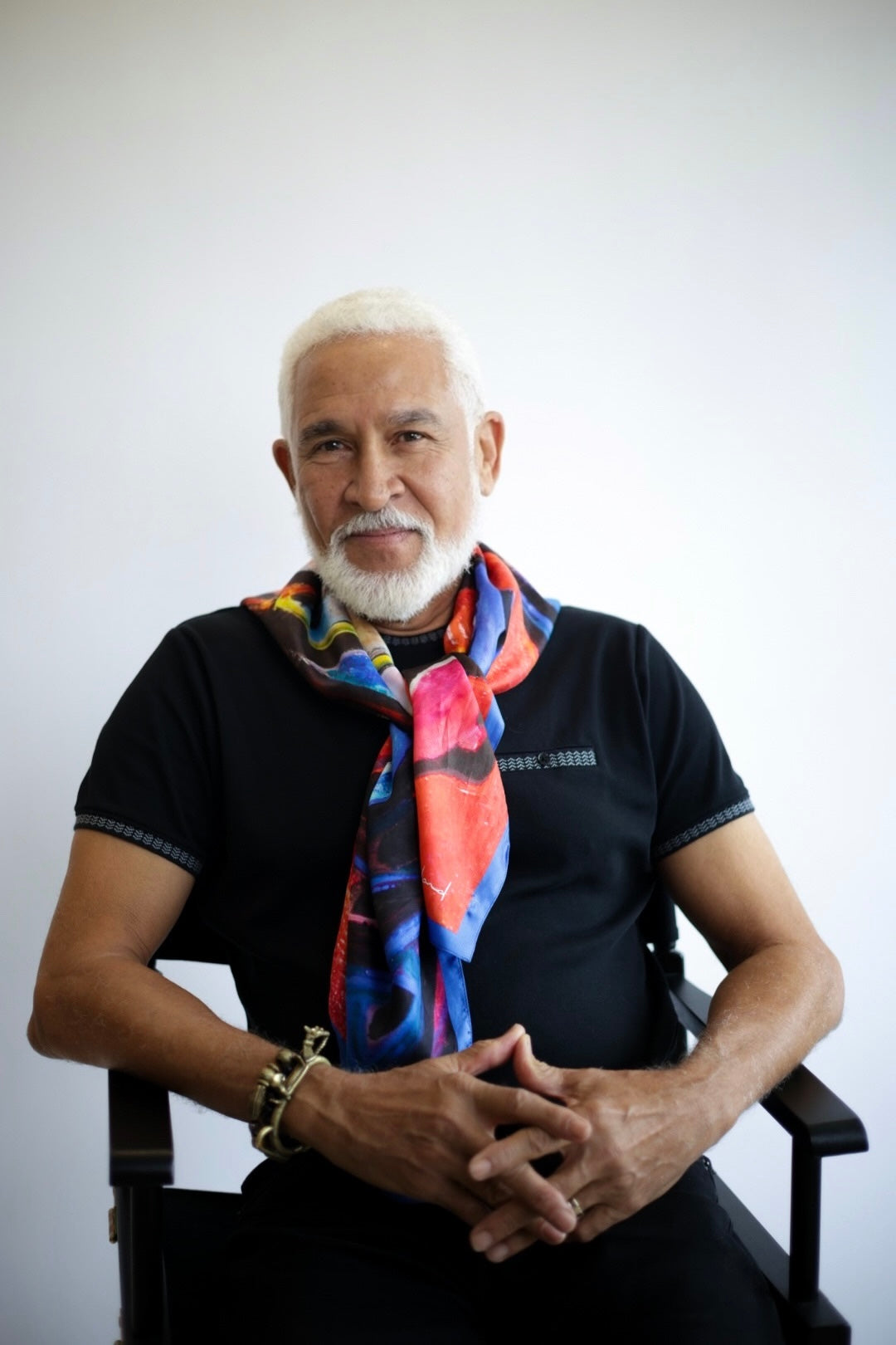 Philippe Dodard - À Toutes les Mères du Monde Scarf - Mulberry Silk Twill