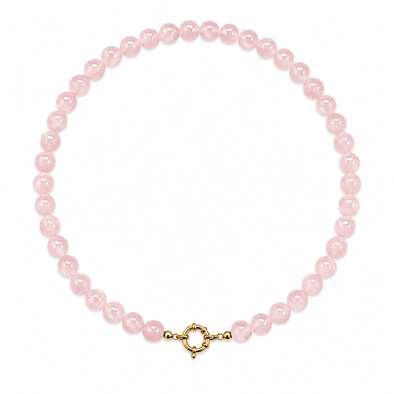 Rose Quartz Charm Necklace