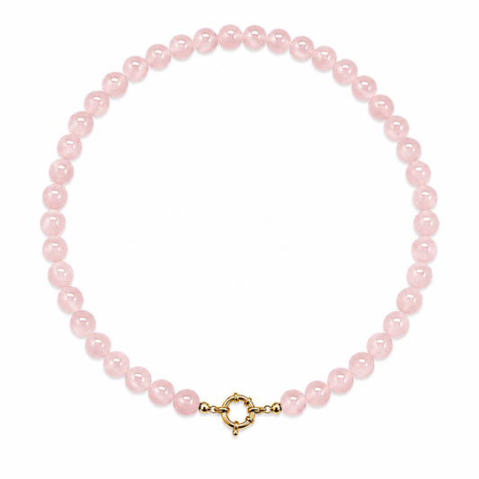 Rose Quartz Charm Necklace