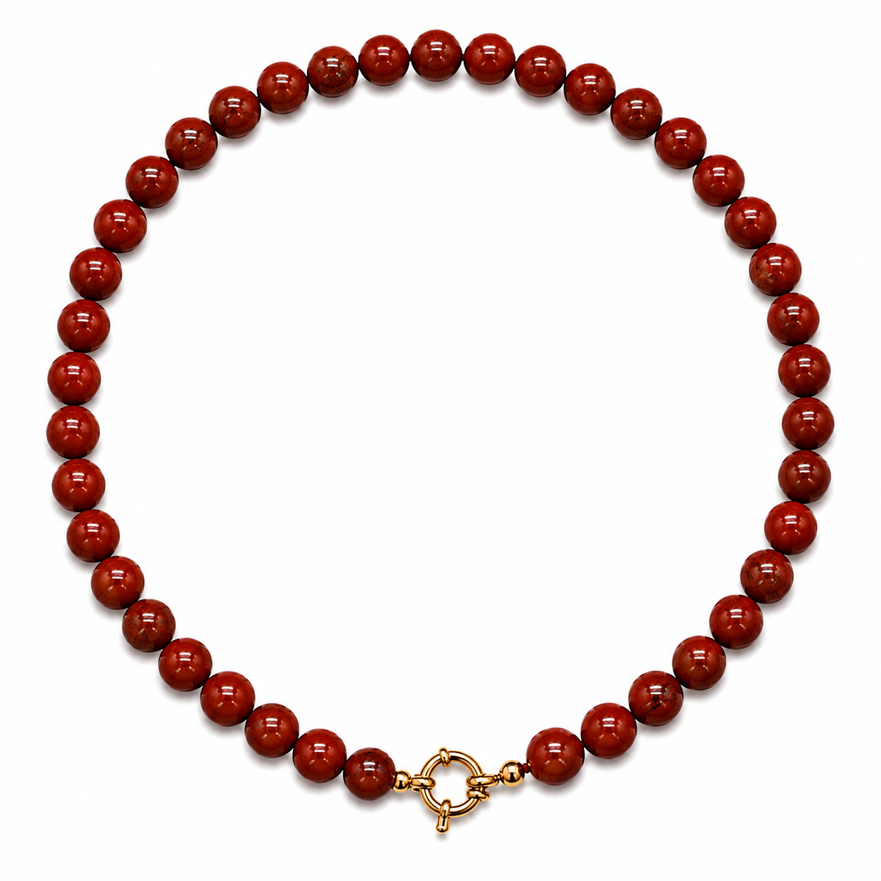 Red Jasper Charm Necklace