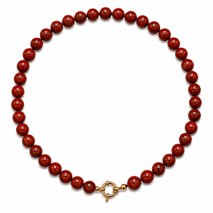 Red Jasper Charm Necklace