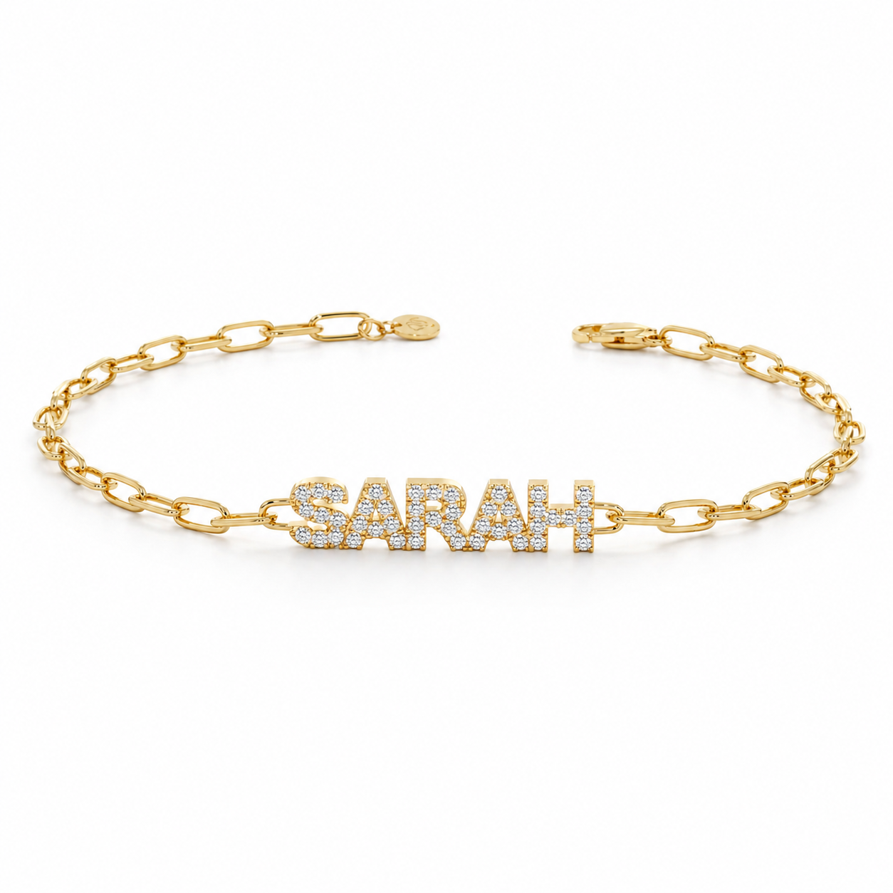 Custom Paperclip Name Bracelet