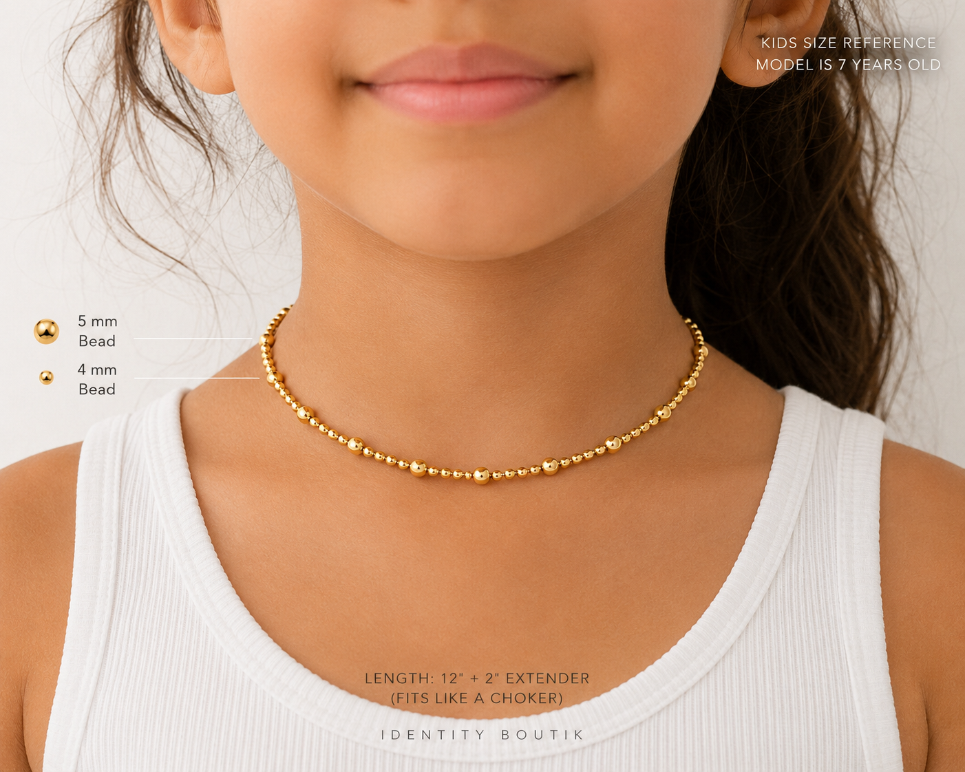Soleil Gold Choker kids 2-10