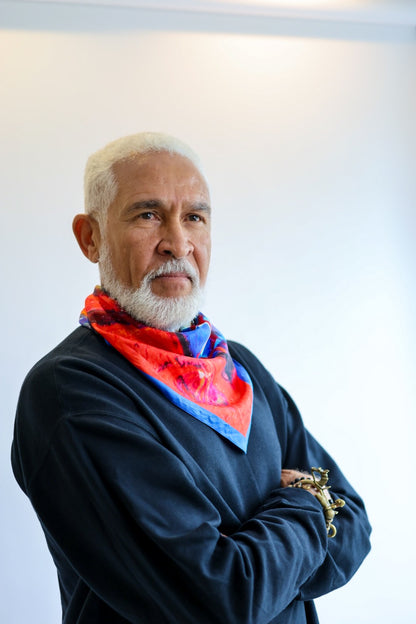 Philippe Dodard - À Toutes les Mères du Monde Scarf - Mulberry Silk Twill