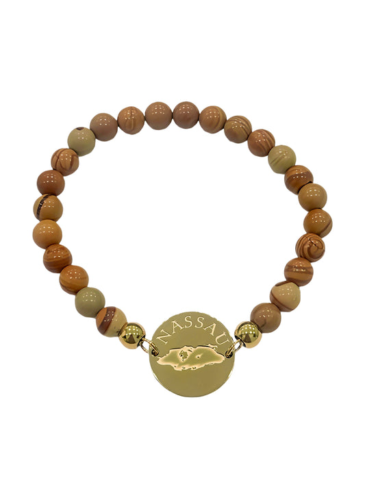 Nassau Wood-Stone Bracelet