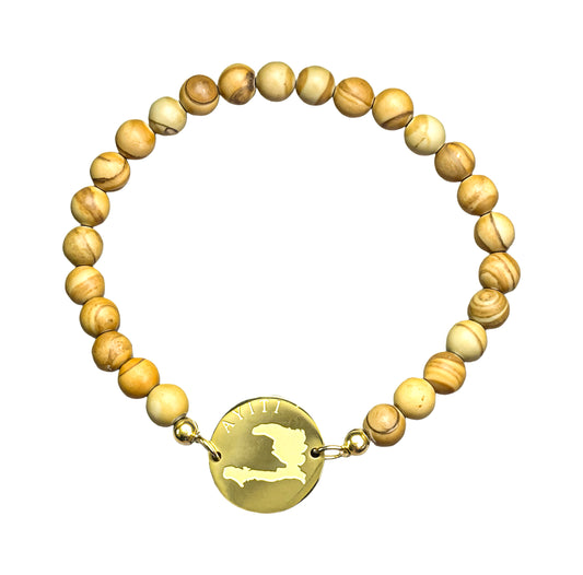 Ayiti Wood-Stone Bracelet