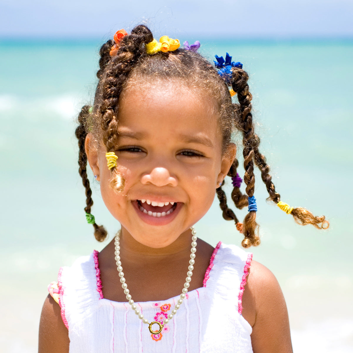 Kids Pearl Charm Necklace